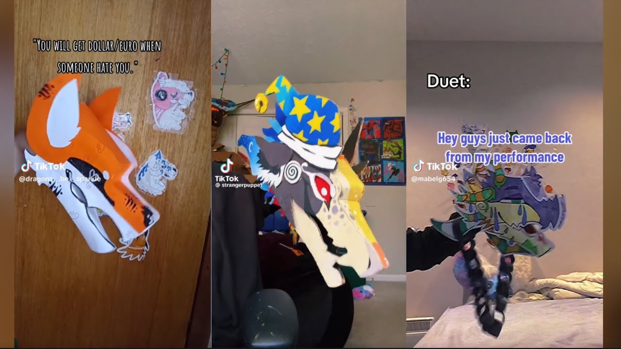 Paper Dragon Puppet Compilation 8 Youtube