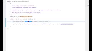 DEFAULT VALUE OF STRING IN JAVA