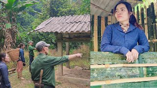 The Poor Girl Transforms an Abandoned House into a Home with Bamboo