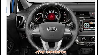 MEWANT --- for Kia K2 2011-2016 / Rio / Rio5 2012-2017 Car Steering Wheel Cover Installations