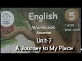 5th standard English term -1 unit - 7 A Journey to my place Ennum ezhuthum workbook answers 2014 -25