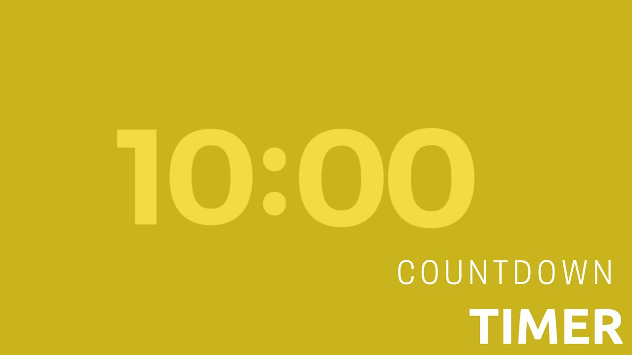 10 Minute Countdown Timer For Powerpoint Tolfers