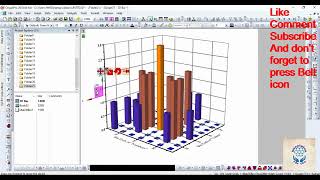 How to plot 2D binning into 3D histogram in origin