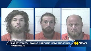 Five people charged in Daviess County drug investigation