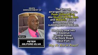 Peter Gilford Elva ~ Short Obituary