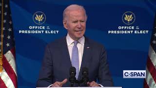 President-elect Joe Biden Full Remarks on "Siege" at U.S. Capitol