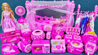 19 Minutes Satisfying with Unboxing Princess Furniture Play Set Review Toys | ASMR  (no music)