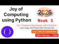 NPTEL Joy of Computing Using Python Week 5 🔥 All Programming Solutions + Code Link (2026)