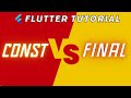 CONST vs FINAL - IMMUTABILITY in Dart explained with examples
