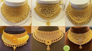 Designer Dubai Gold Choker Necklace designs|| Wedding Bridal Necklaces collection 2020/NewTrends