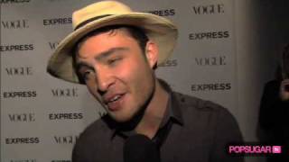 Gossip Girl's Ed Westwick Flirts & Talks About Sex and the City 2