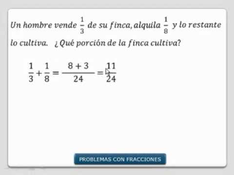 PROBLEMAS CON FRACCIONARIOS.mp4 - YouTube