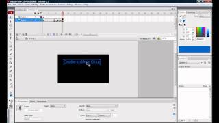 Adobe Flash: How to make basic moving text