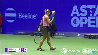 Y. Putintseva vs A. Gasanova Quarterfinal Highlights | WTA250 Astana Open