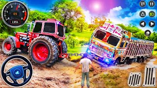 Real Cargo Tractor Pulling Simulator - Offroad Chained Truck Towing Rescue - Android GamePlay