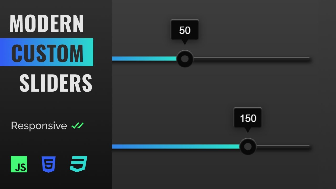 Custom Range Slider Design HTML | CSS | Javascript (Quick Tutorial ...