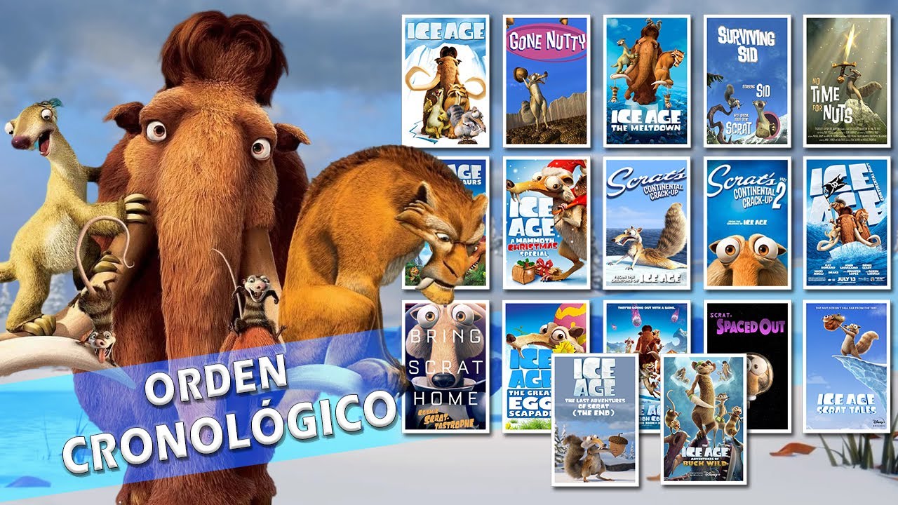 ORDEN CRONOLÓGICO PARA VER LA SAGA DE LA ERA DE HIELO (Películas ...