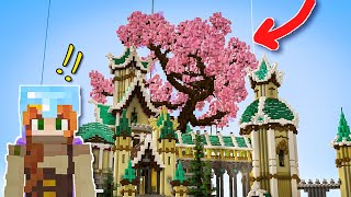 I Built a MEGA CHERRY TREE in Minecraft Survival - Hermitcraft
