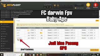 Cara mengaktifkan Softserial di betaflight