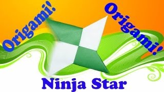 Easy Origami Ninja Star - Shuriken Tutorial!