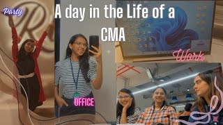 Day in the Life of a CMA | Office life + Party | *Genz at work* #corporatediaries #fpa #cma