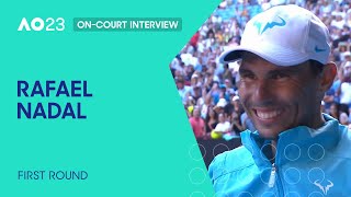 Rafael Nadal On-Court Interview | Australian Open 2023 First Round