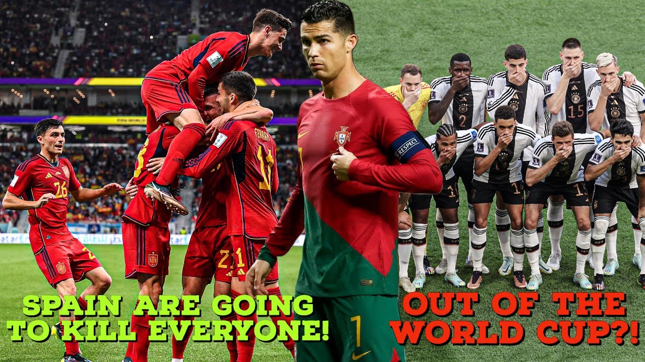 SPAIN VS COSTA RICA 7-0! GERMANY LOSE TO JAPAN! RONALDO AND PORTUGAL'S ...