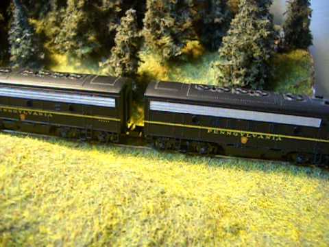 N Bachmann F7 A & B PRR - YouTube