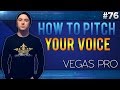 Sony Vegas Pro 13: How To Pitch Your Voice Higher/Lower - Tutorial #76