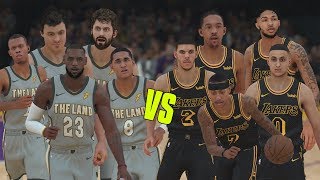 Can Isaiah Thomas And The Lakers Beat The Cleveland Cavaliers? NBA 2K18 Gameplay!