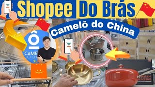 ✅️A NOVA SHOPEE DO BRÁS TUDO BEM BARATO JOGO DE PANELAS INOX 90 REAIS PIREI NAS PANELAS DOURADAS 🏷