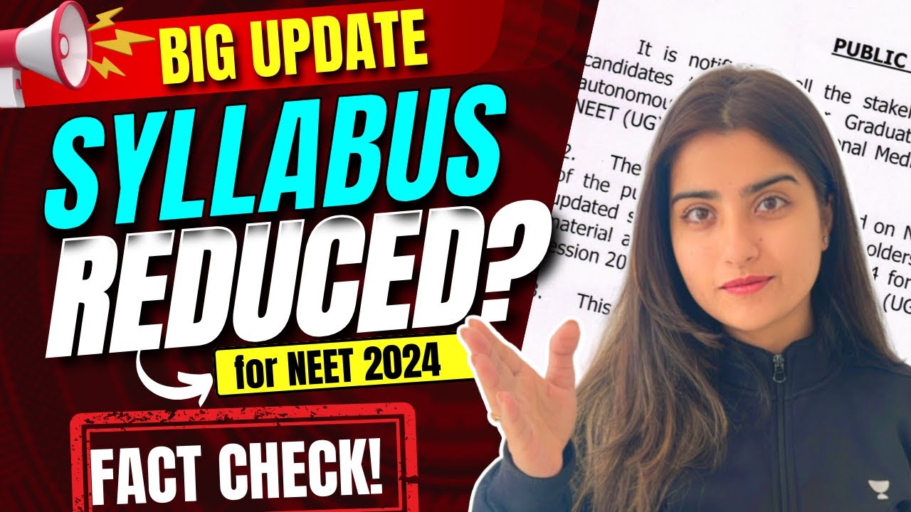 Syllabus Reduced For NEET 2024? | Breaking News | NMC Official Update ...