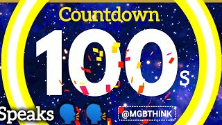100 Second Timer with Voice Countdown