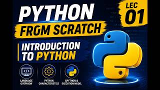 Introduction to Python | Python From Scratch | Lec. 01