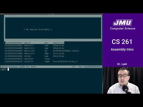 JMU CS261 11 Assembly Intro Part 05 - Demo - YouTube