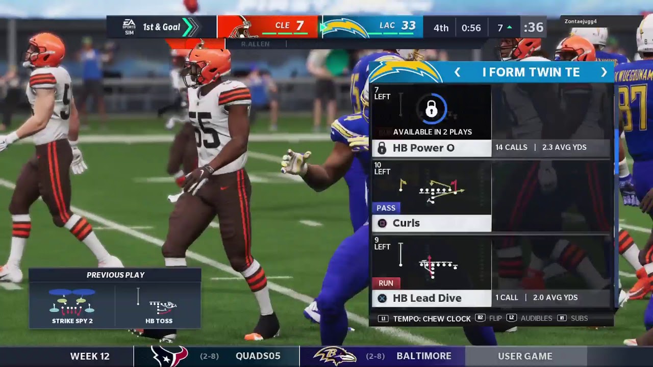 Chargers Vs Browns - YouTube