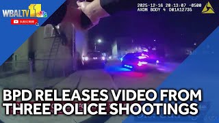 BPD releases body-worn video from 3 separate police shootings
