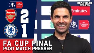 Arsenal 2-1 Chelsea - Mikel Arteta - Post Match Press Conference - FA Cup Final