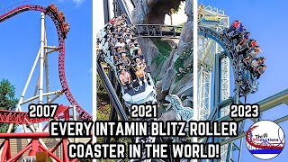 Every Intamin Blitz Roller Coaster in the World! 2007-present