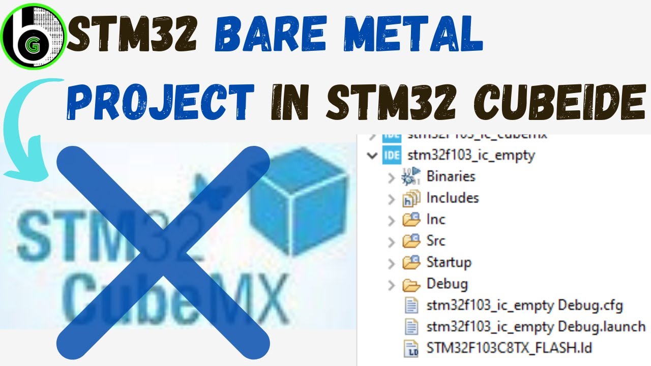 STM32 Bare Metal Project(Empty Project) Setup In STM32CubeIDE || Blue ...