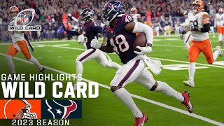 Cleveland Browns vs. Houston Texans Game Highlights | NFL 2023 Super Wild Card Weekend