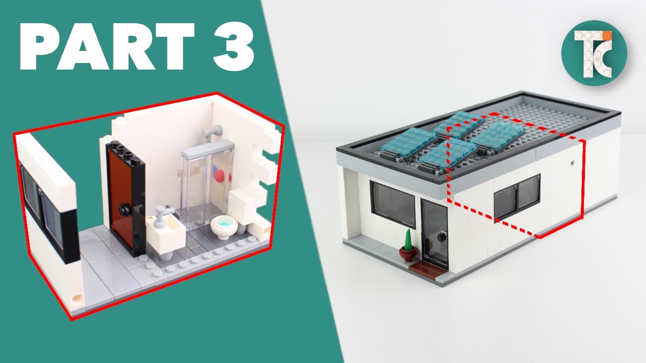 Lego House Tutorial Part 3 Bathroom Youtube