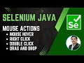 Session 35 - Selenium with Java | Mouse Actions | Action Vs Actions