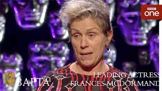 Frances McDormand wins Leading Actress BAFTA - The British Academy Film Awards: 2018 - BBC One