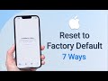 Best 7 Ways To Reset iPhone to Factory Settings! Try This Without Data Loss!!
