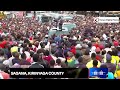 Anapendwa!! See how Kirinyaga crowd went crazy as Ruto introduces CS Hassan Joho to them!!