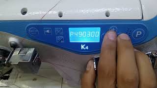 Jack k4 flat lock machine sewing all master reset