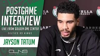 Jayson Tatum Postgame Interview | Celtics vs Kings
