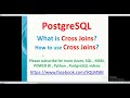 Postgresql Tutorials | Cross Joins in Postgresql | postgresql cross joins
