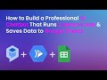 How to Build a Professional AI Chatbot That Runs Custom Code & Saves Data to Google Sheets